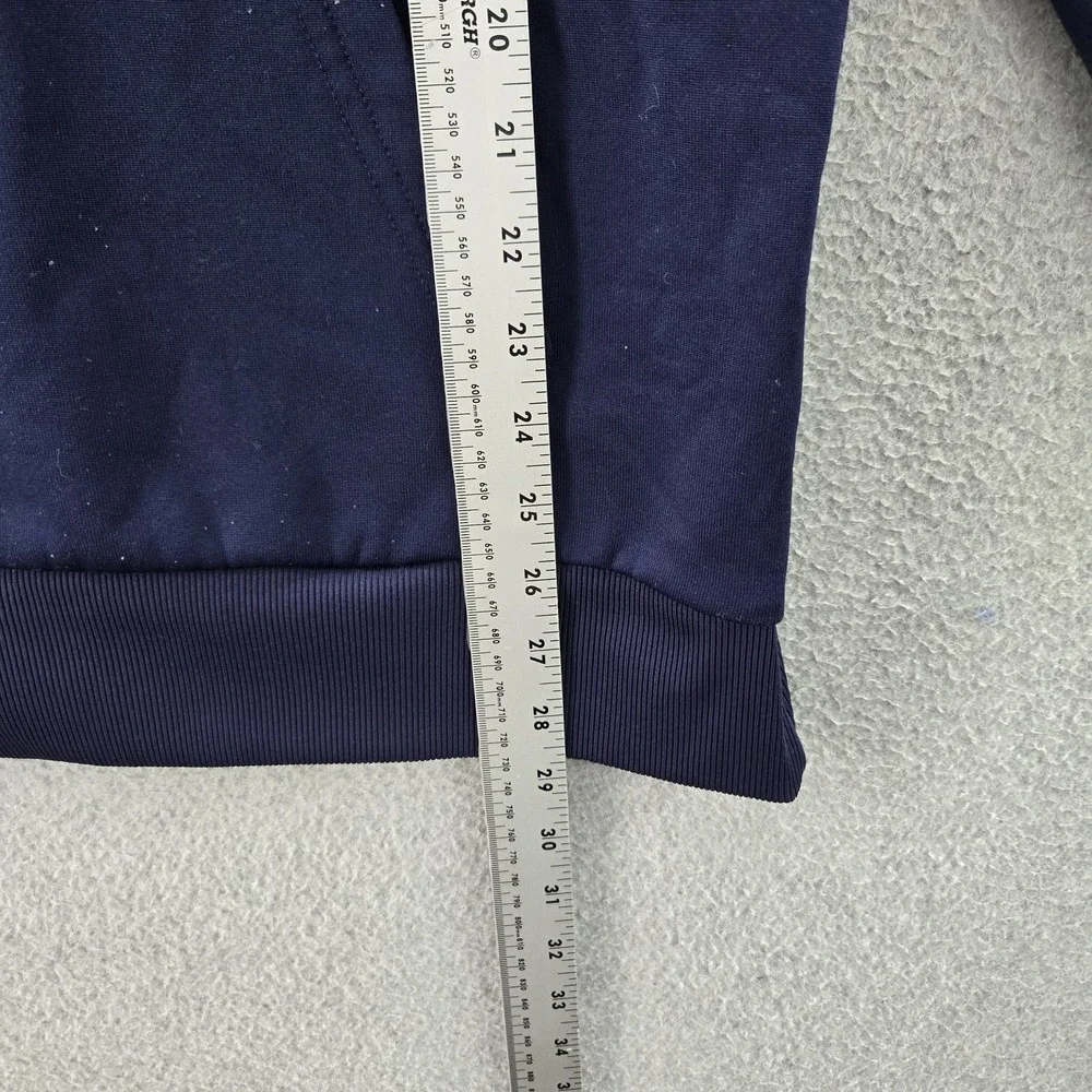 The‎ North Face Men Hoodie L Blue Fleece Pullover Gorpcore Logo Long Sleeve